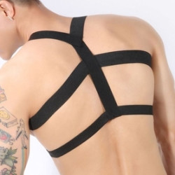 MenSexyWear Harnais élastique Multi Band Noir
